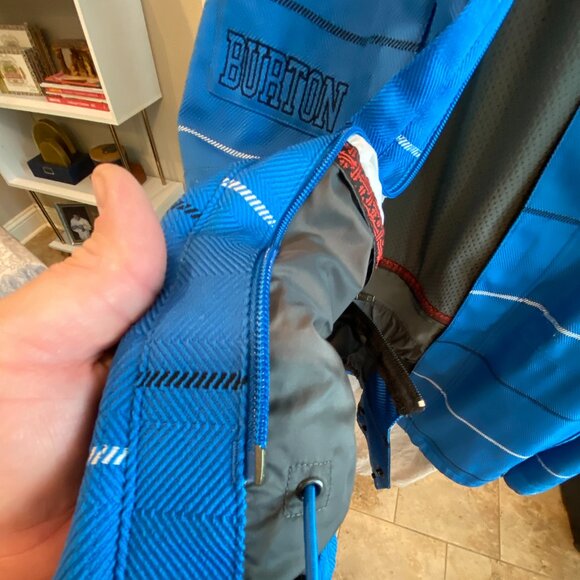 Burton Dryride Hooded Thermolite DHAKA Ski Snowboard Jacket BLUE Men's XL - Picture 13 of 15
